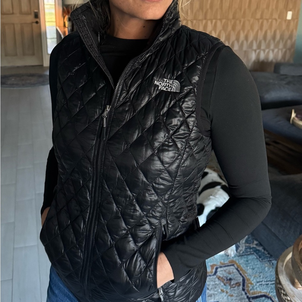 The North Face Black Quilted Vest